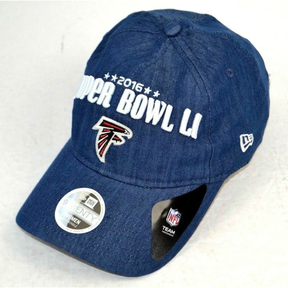 Atlanta Falcons Super Bowl LI Hat Cap Women’s 9TWENTY Denim Cap NFL New 2016 NOS